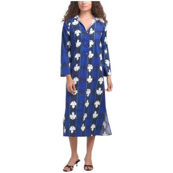 SAIL TO SABLE Button Front Midi Caftan - Picture 1 of 4